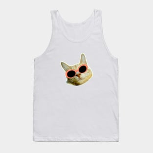 Gato con gafas Tank Top